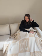Happy Habitat x Cicada Co. Checkered Double Bug Logo Blanket