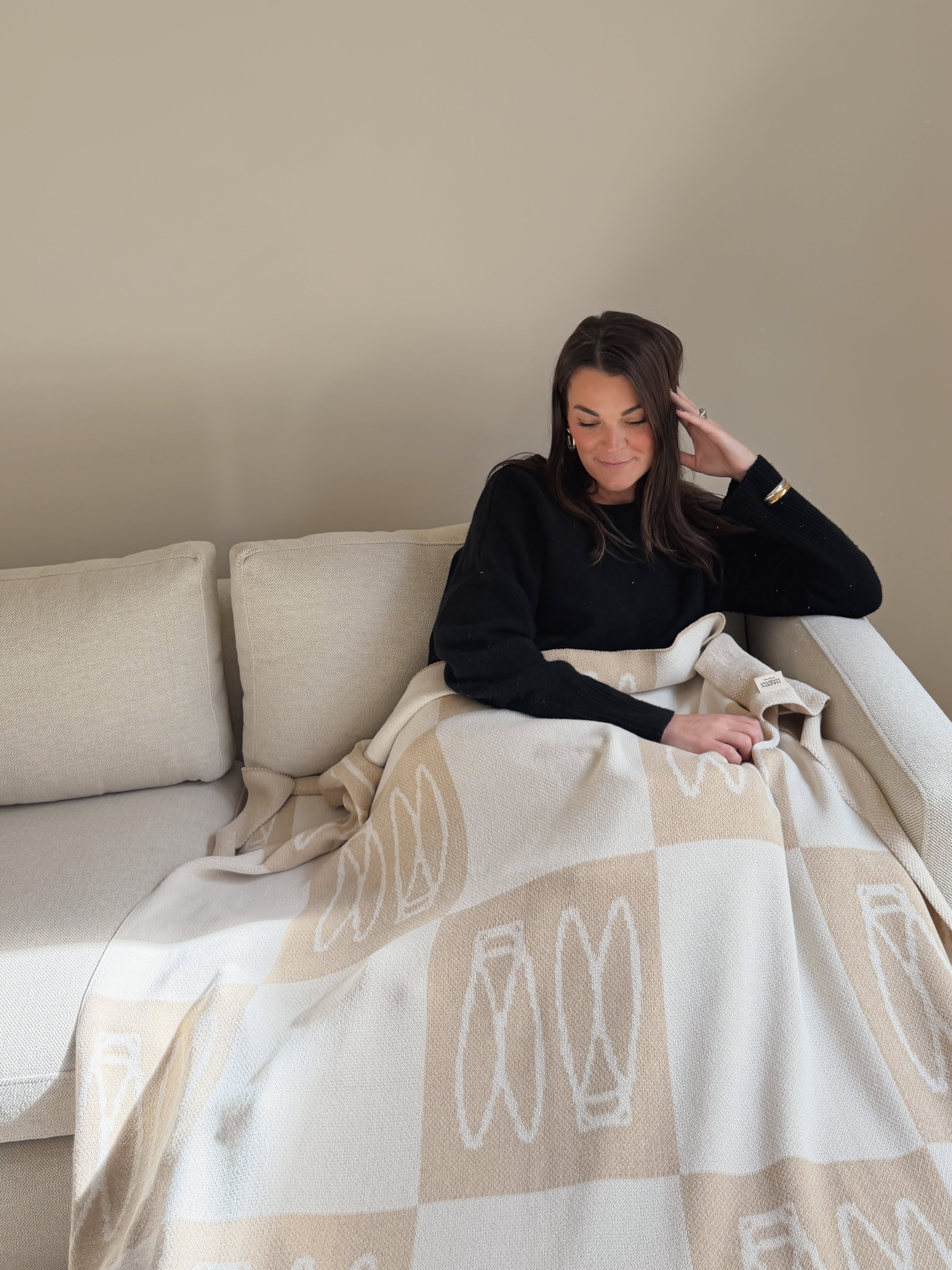 Happy Habitat x Cicada Co. Checkered Double Bug Logo Blanket